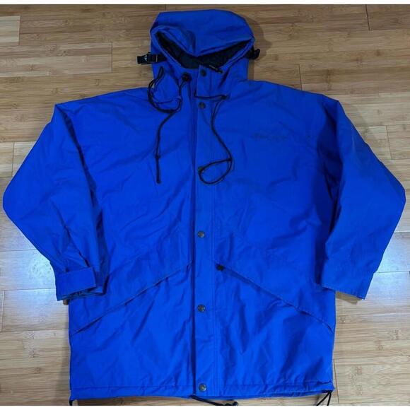 Vintage 90s Banana Republic Gore-Tex Blue Rain Jacket Men’s Small Waterproof